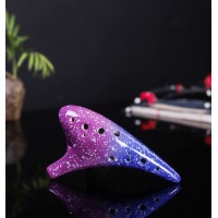 12-hole ocarina 12-hole ac tune hand-painted starry professional playing ocarina musical instrument