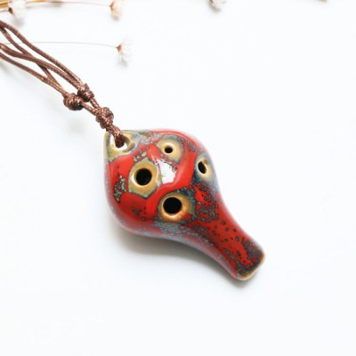 Best selling 6-hole ceramic Ocarina beginner entry instrument playing